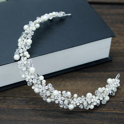 The Fashion Design Pearl Wedding Hair headband - Click Image to Close